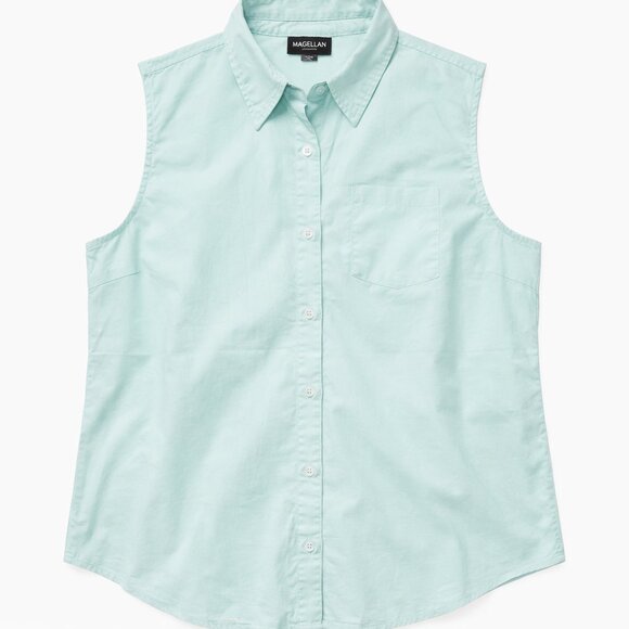 Magellan Outdoors Tops - Magellan Outdoors Happy Camper Sleeveless Shirt Moisture Wicking XL Hiking